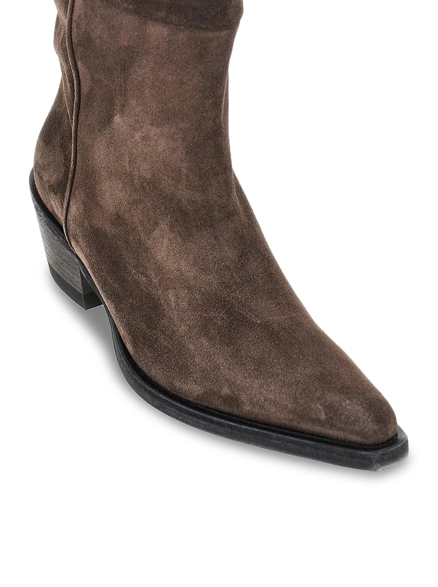 Khaite CLIVE WESTERN SUEDE BOOTS, view 5