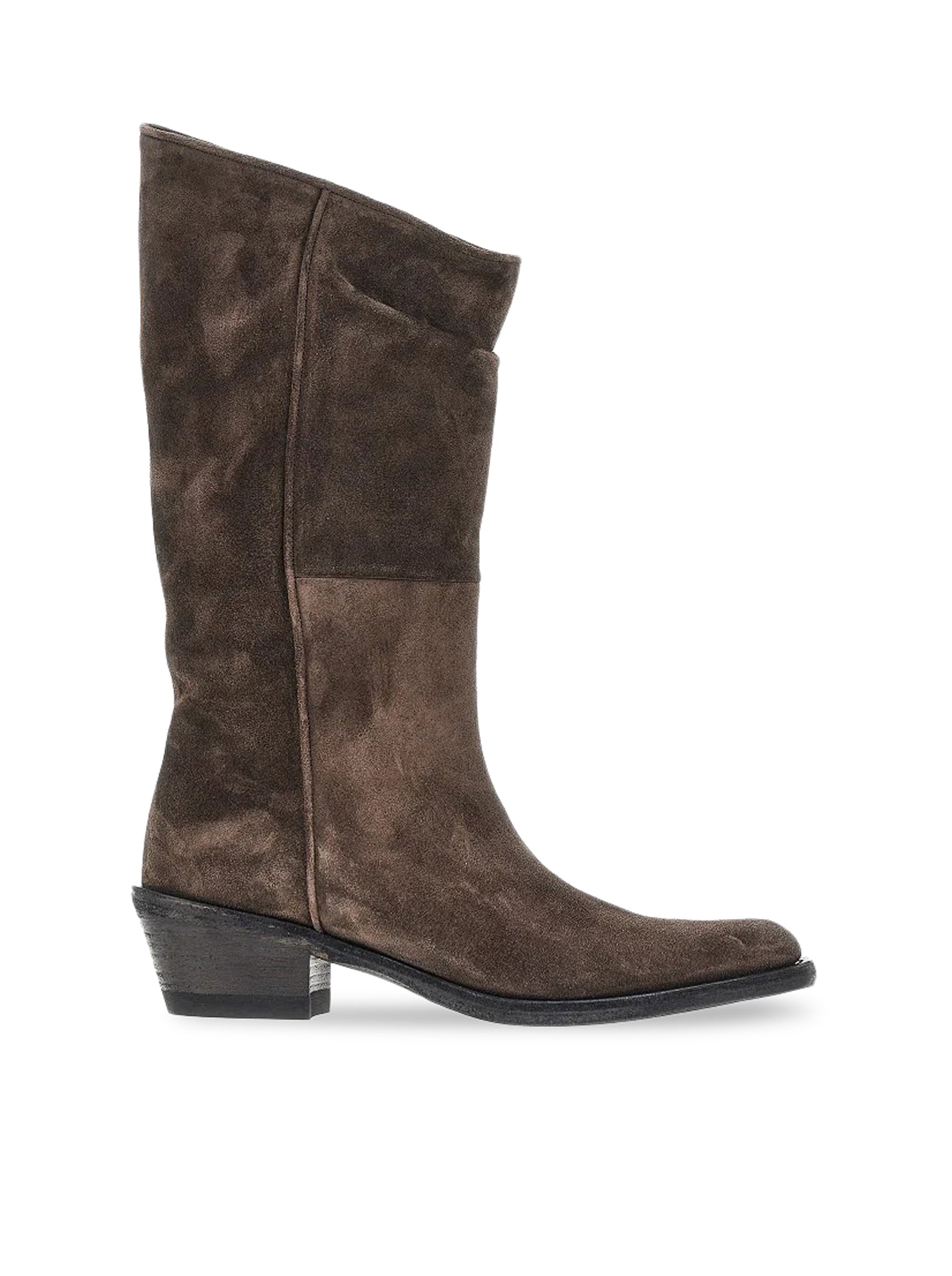 Khaite CLIVE WESTERN SUEDE BOOTS