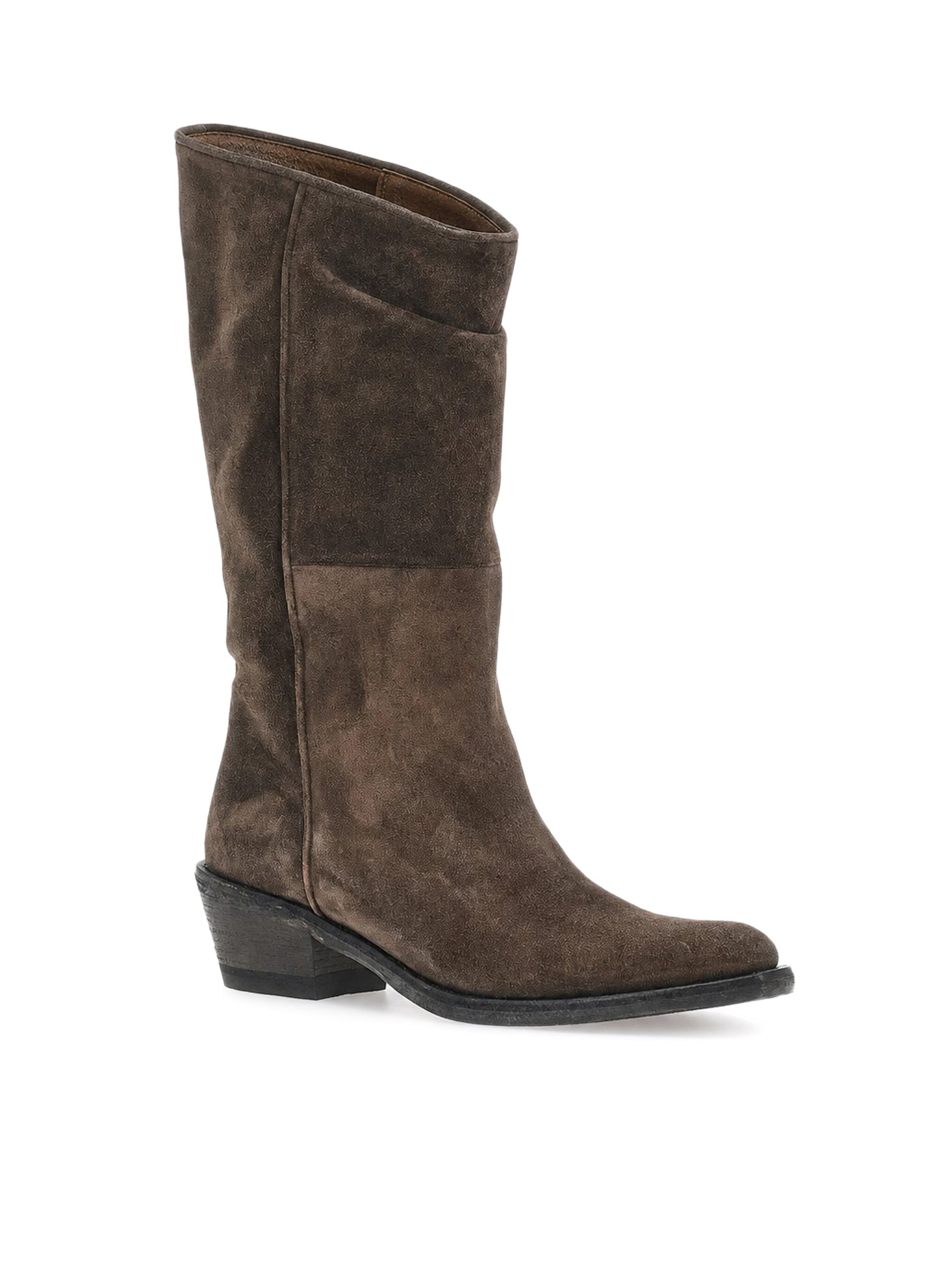 Khaite CLIVE WESTERN SUEDE BOOTS, view 2