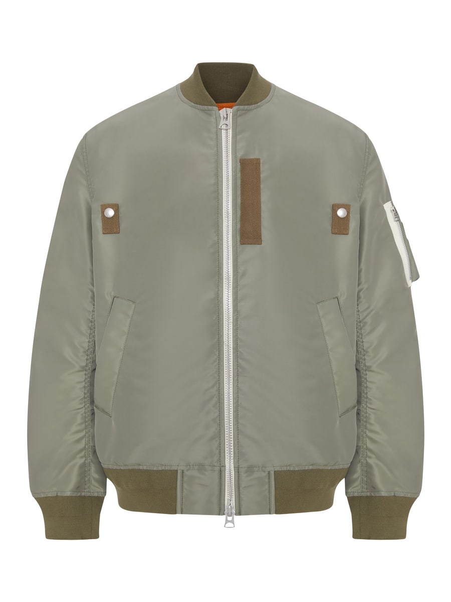 Sacai NYLON BOMBER JACKET WITH ZIP