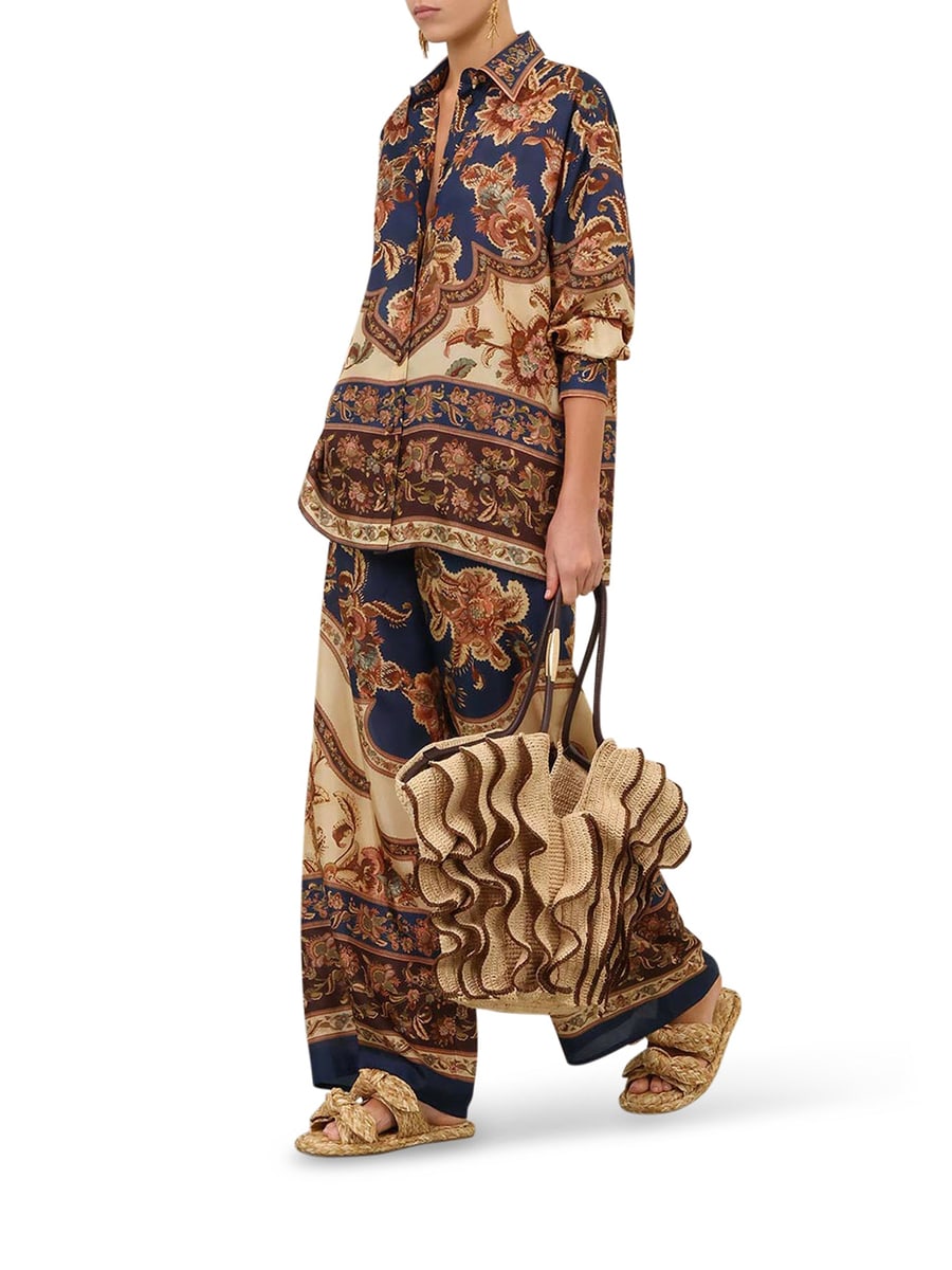 Zimmermann ASTER PRINTED SILK SHIRT, view 2