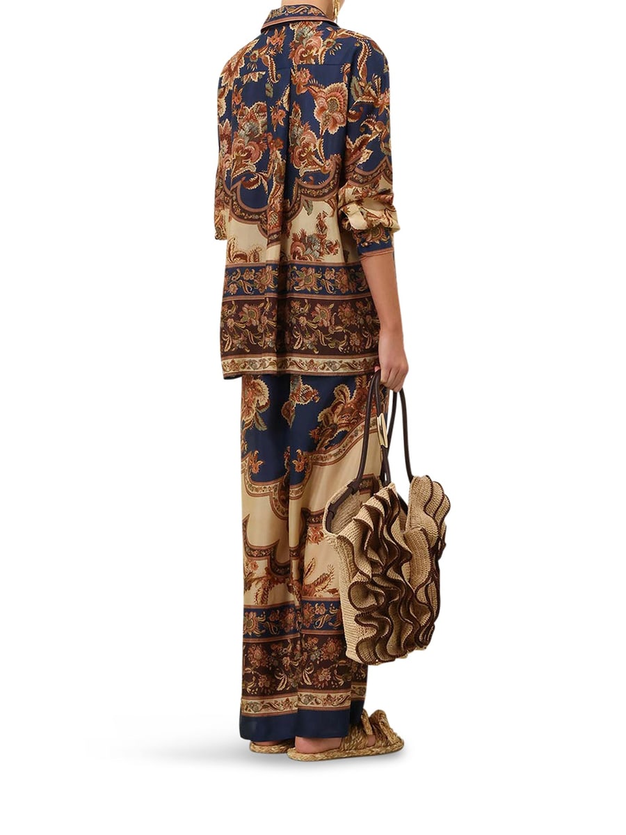 Zimmermann ASTER PRINTED SILK SHIRT, view 3
