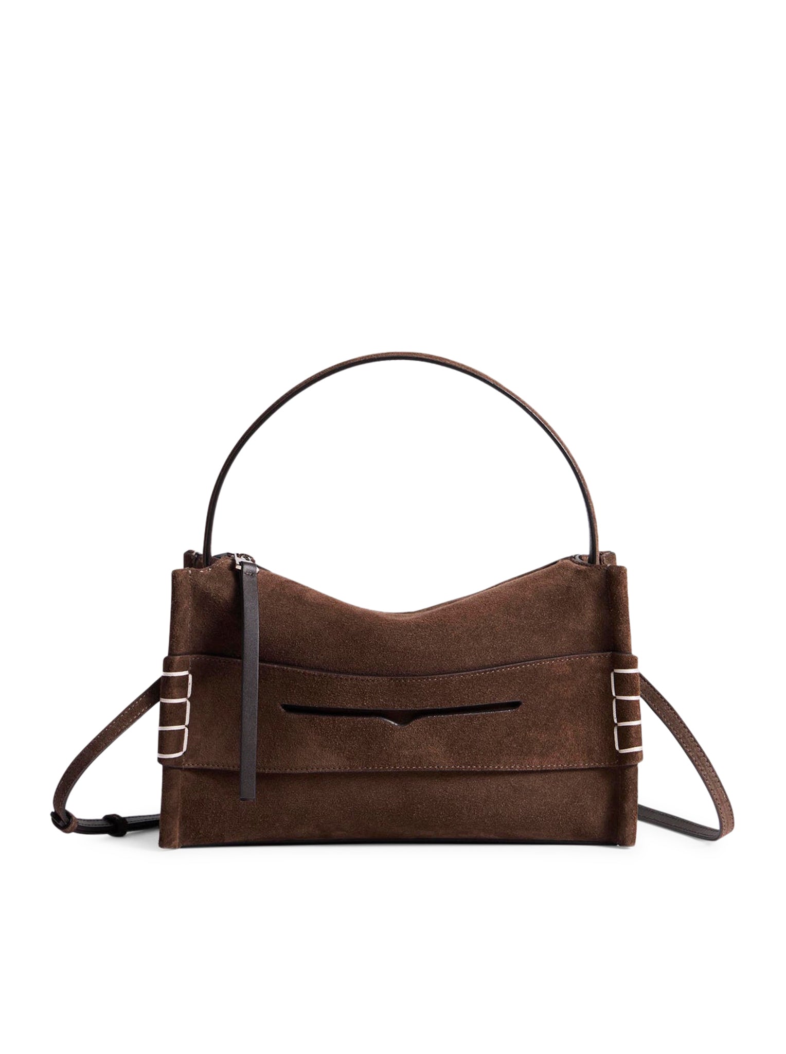 JW Anderson LOAFER BAG IN BROWN SUEDE