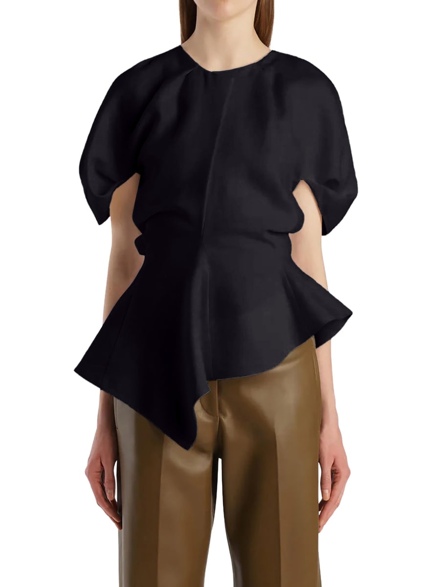Khaite RUMI LINEN BLEND TOP, view 3