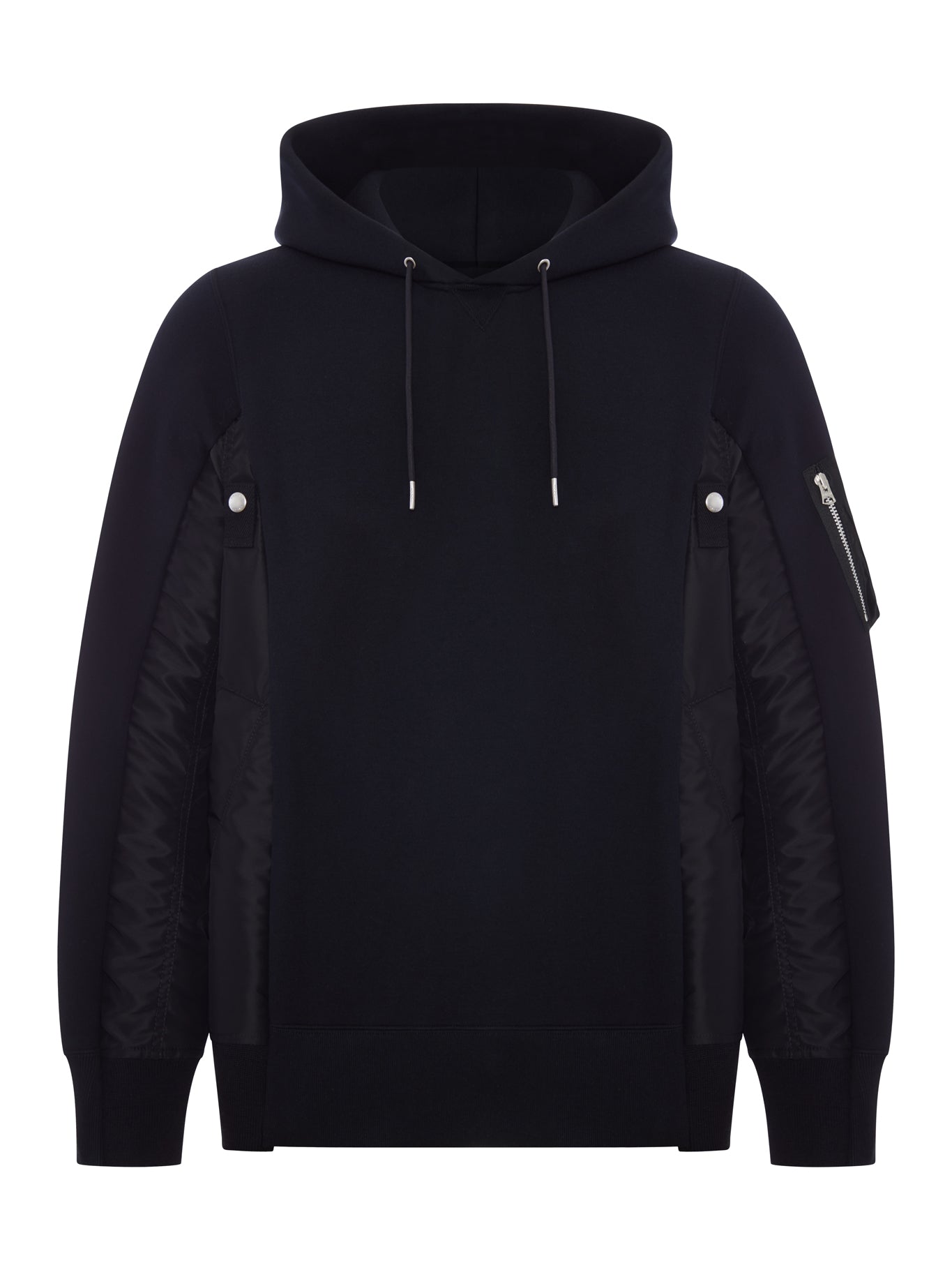 Sacai COTTON AND NYLON HOODIE