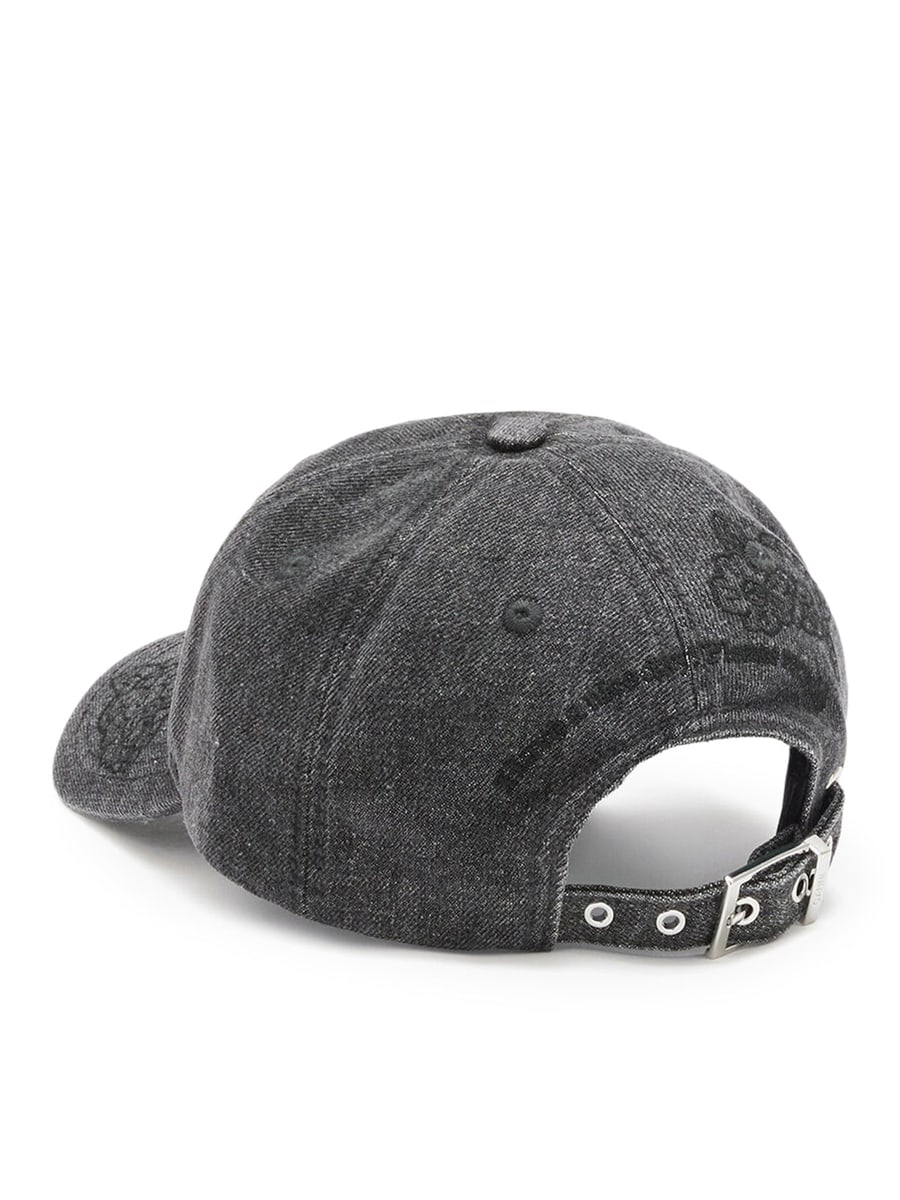 Ganni EMBROIDERED DENIM CAP, view 3