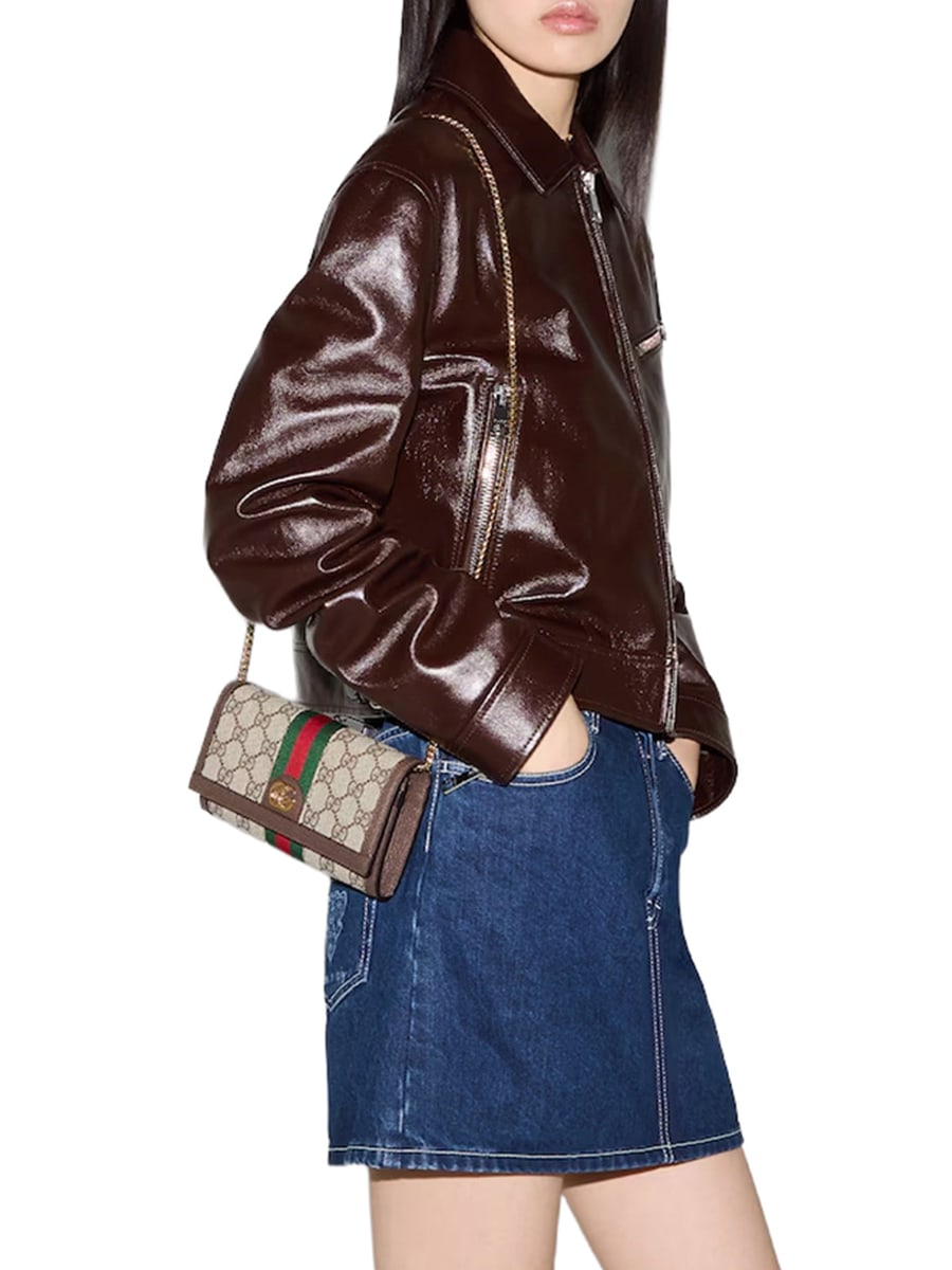 Gucci OPHIDIA WALLET WITH CHAIN, view 2