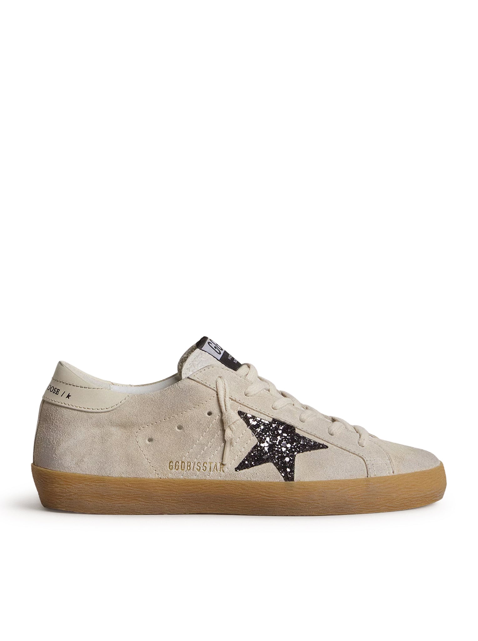 Golden Goose WOMEN`S SUPER-STAR IN SUEDE WITH GLITTER STAR
