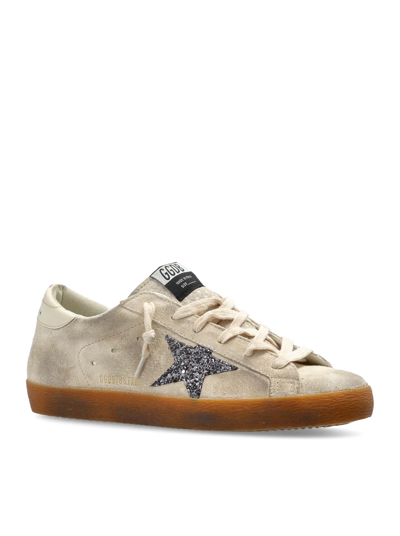 Golden Goose WOMEN`S SUPER-STAR IN SUEDE WITH GLITTER STAR, view 2