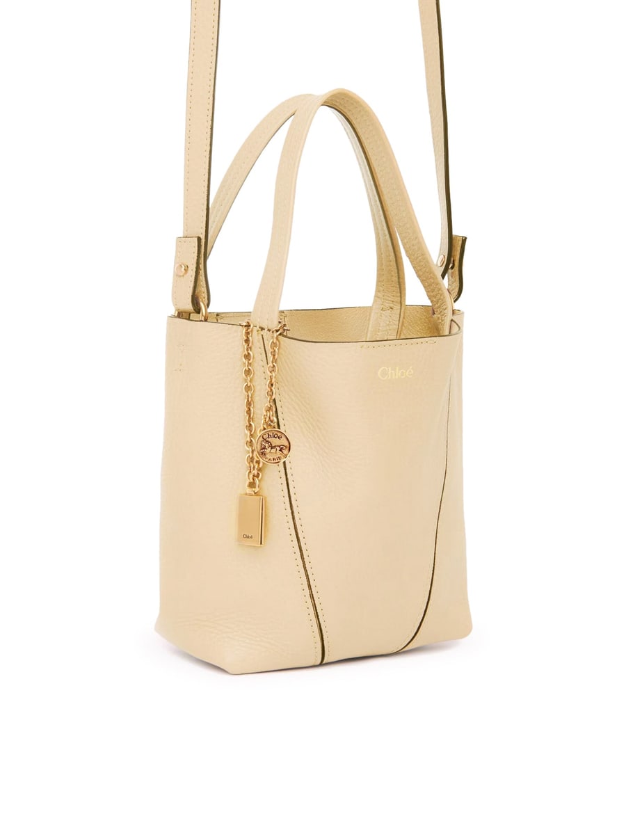 Chloé CHLOÉ SPIN SMALL TOTE BAG IN LEATHER, view 5