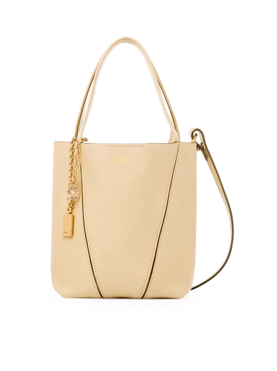 Chloé CHLOÉ SPIN SMALL TOTE BAG IN LEATHER, view 7