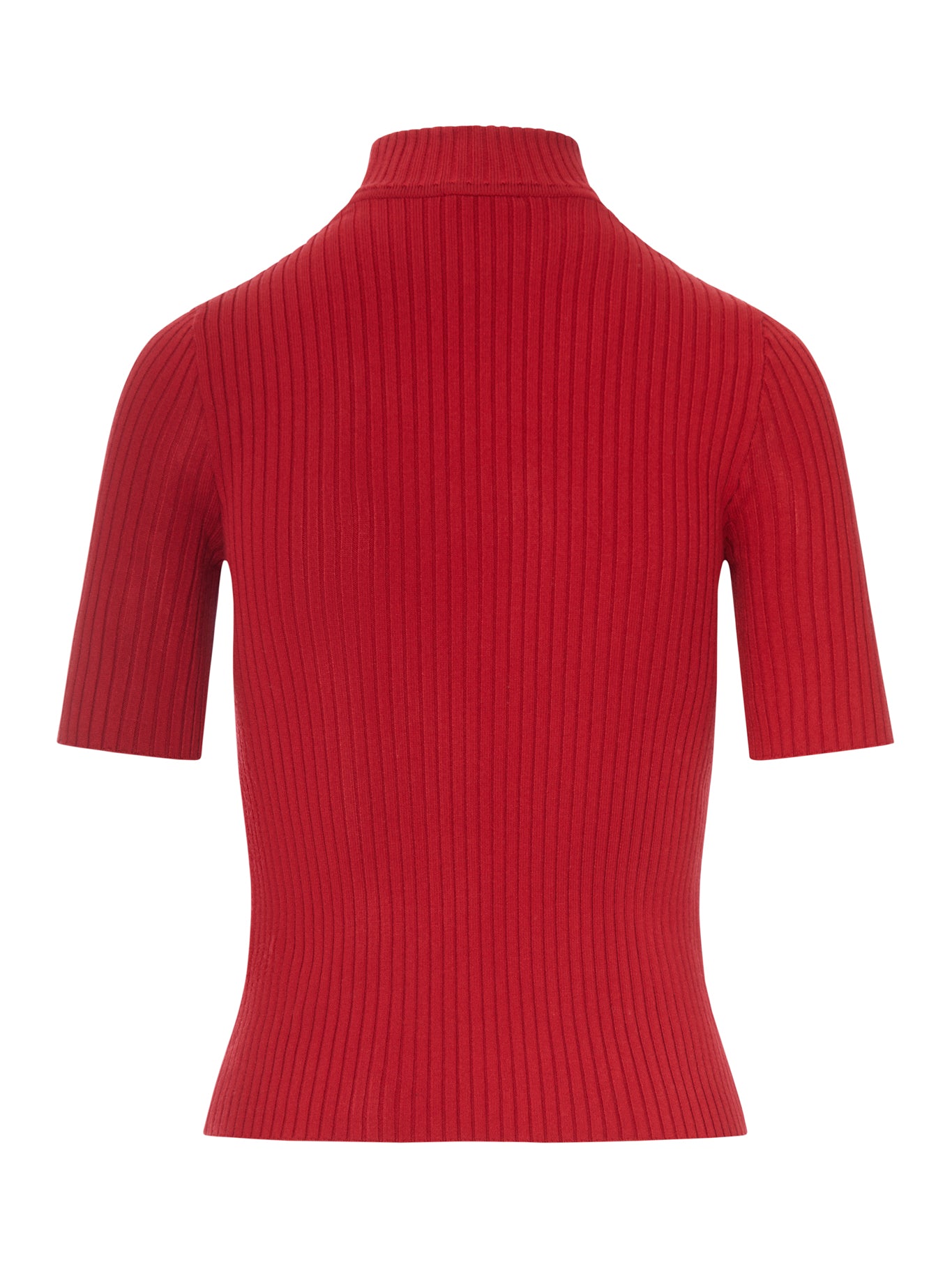 Courreges REEDITION SHORT SLEEVES RIB KNIT SWEATER, view 2