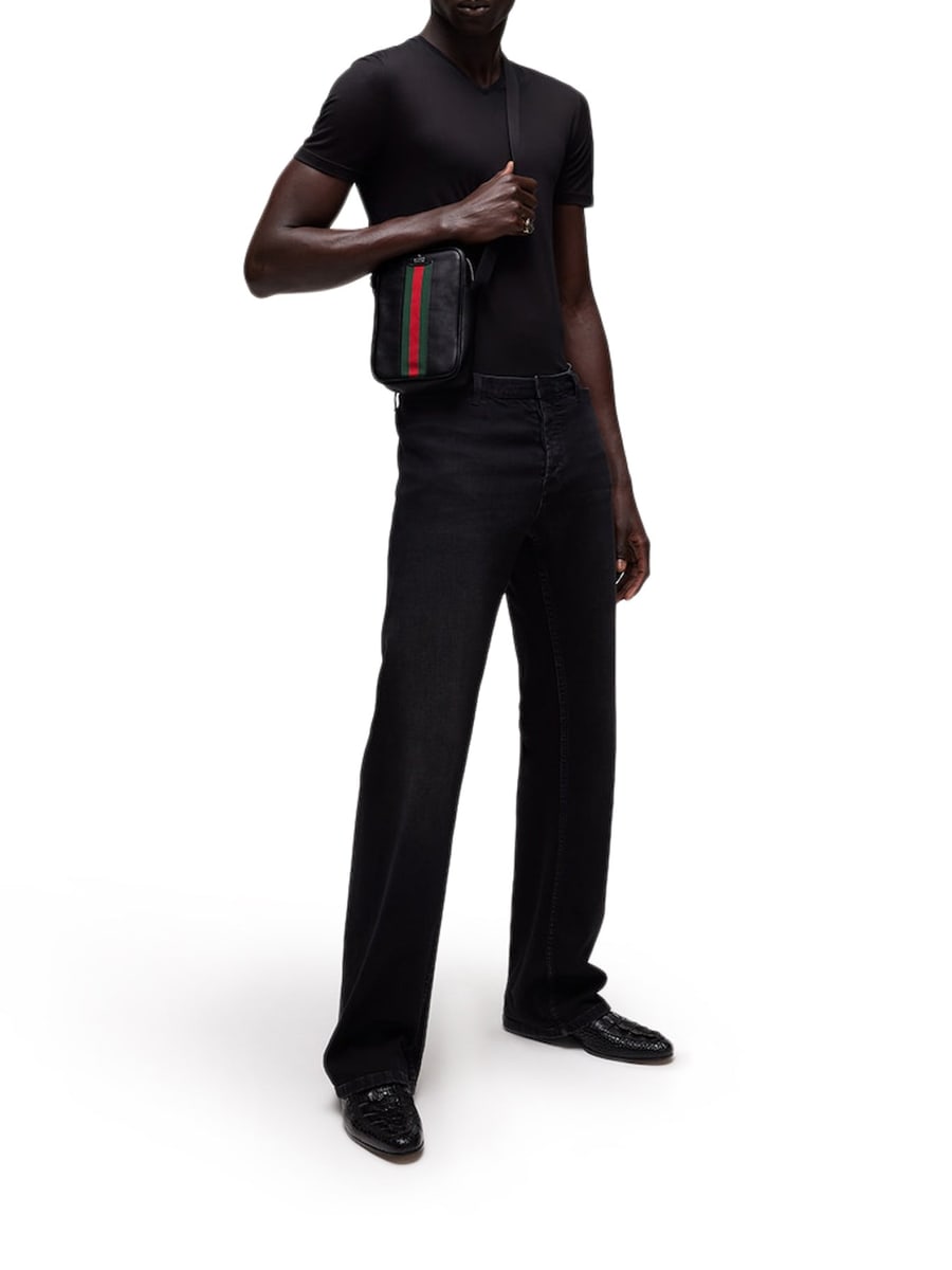 Gucci STRETCH COTTON DENIM TROUSERS, view 2