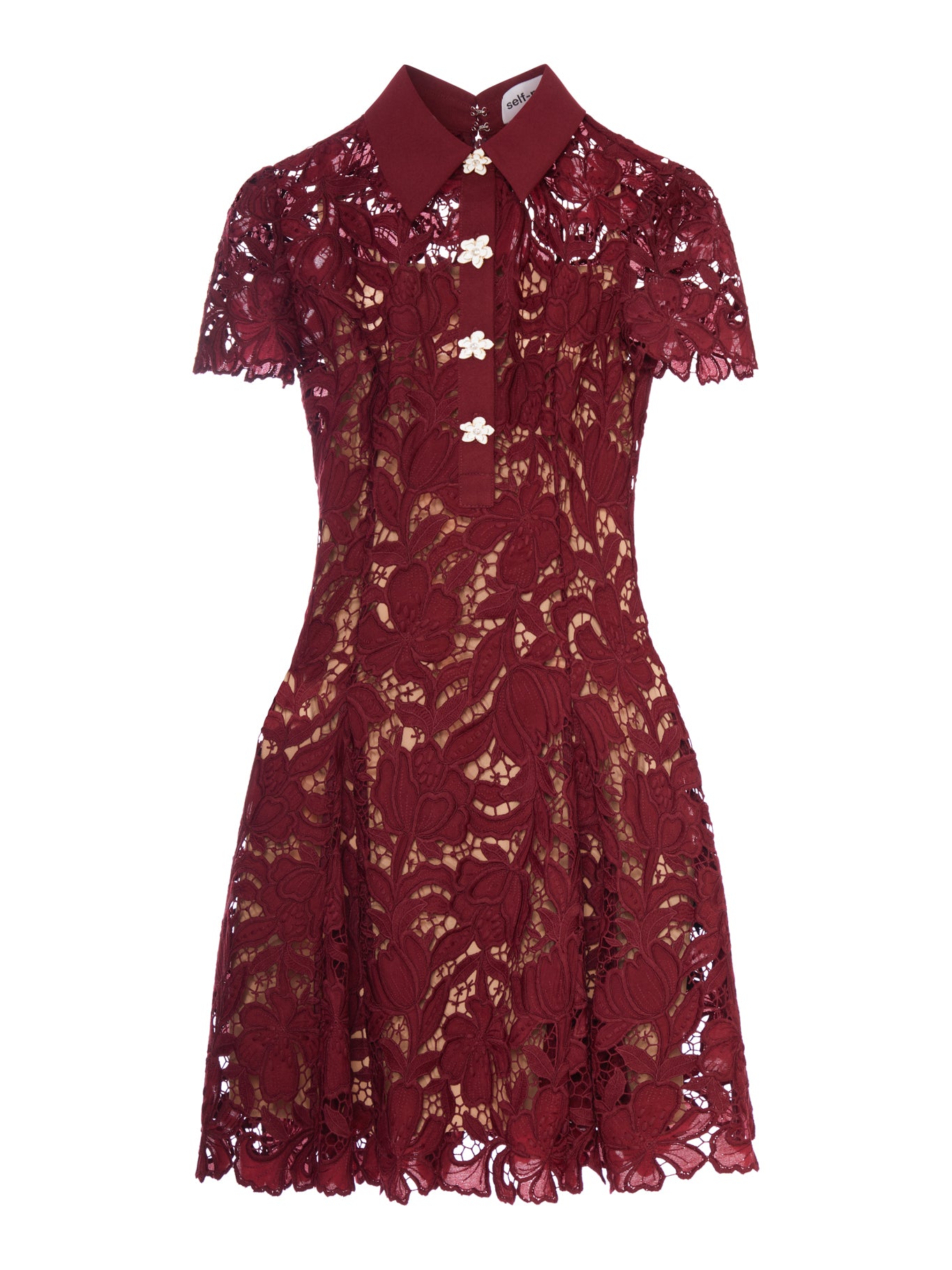 self-portrait LACE MINI DRESS