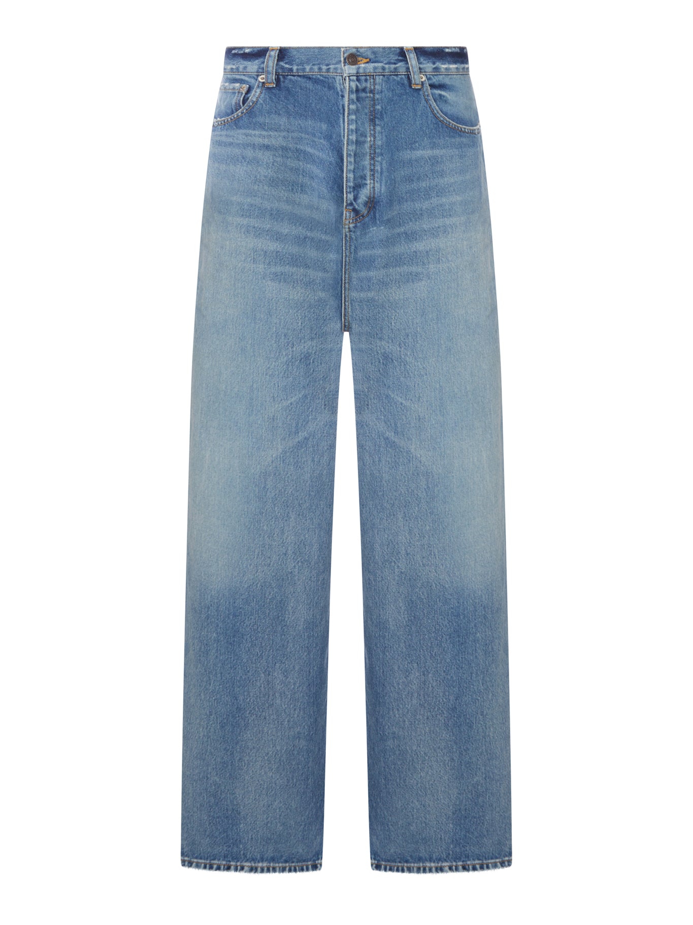 Balenciaga DARK BLUE ORGANIC DENIM BAGGY JEANS