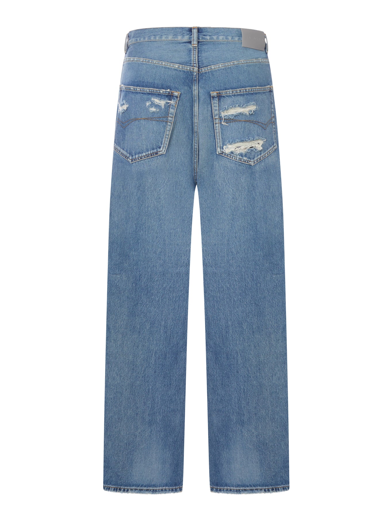 Balenciaga DARK BLUE ORGANIC DENIM BAGGY JEANS, view 2