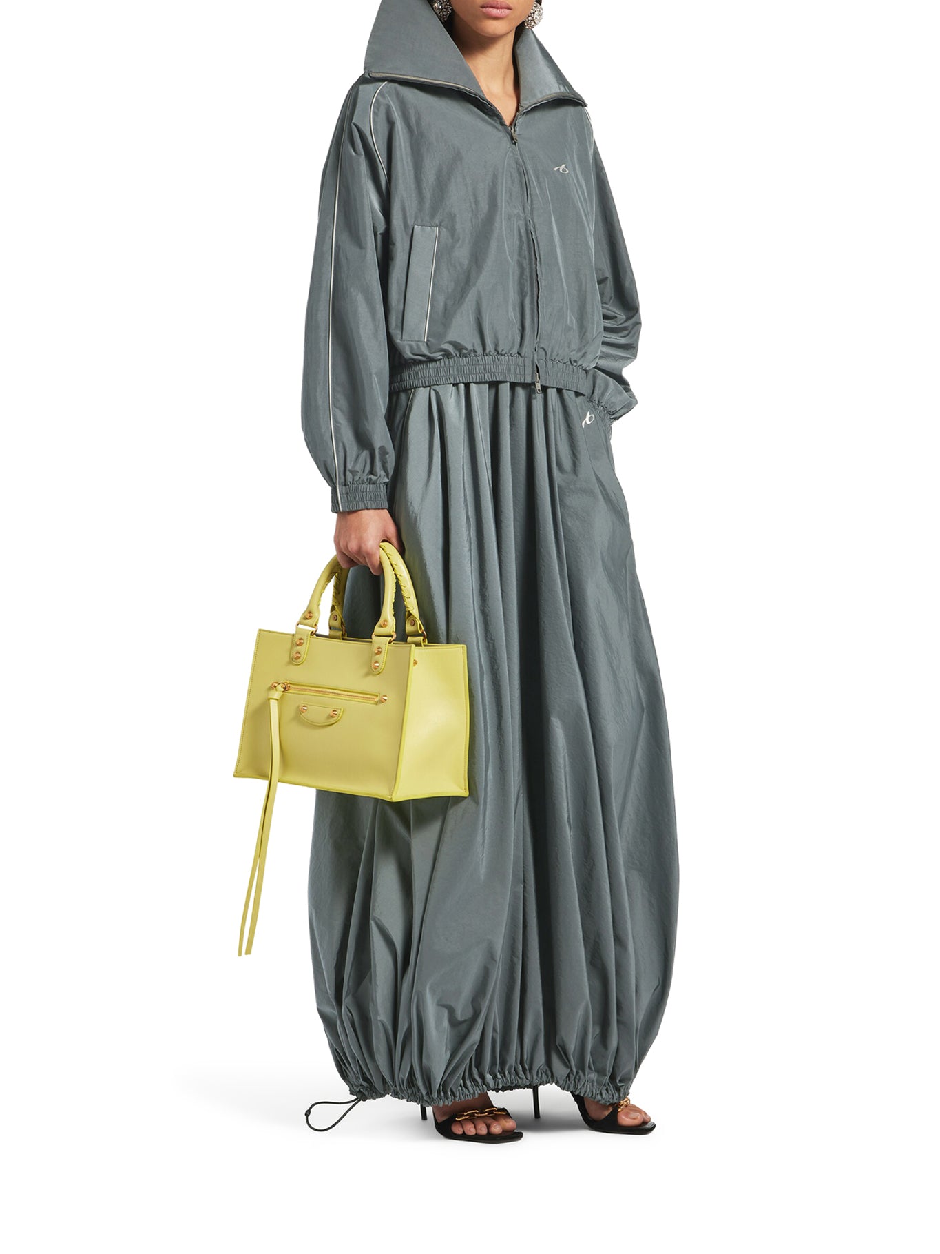 Balenciaga BODIES HIGH NECK JACKET IN TECHNICAL COTTON POPLIN, view 2