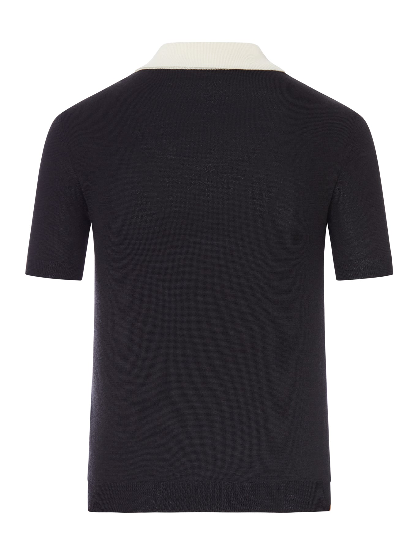 Valentino Garavani WOOL SWEATER WITH CONTRAST COLLAR AND BOW, view 2