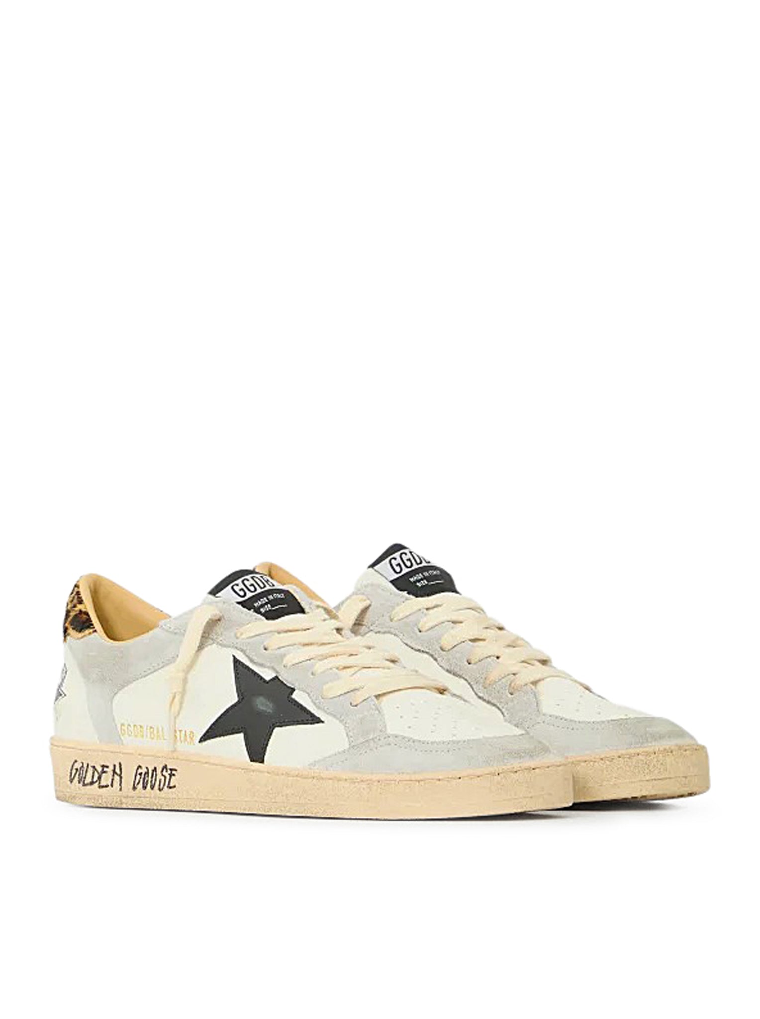 Golden Goose BALL STAR LEATHER SNEAKERS, view 2