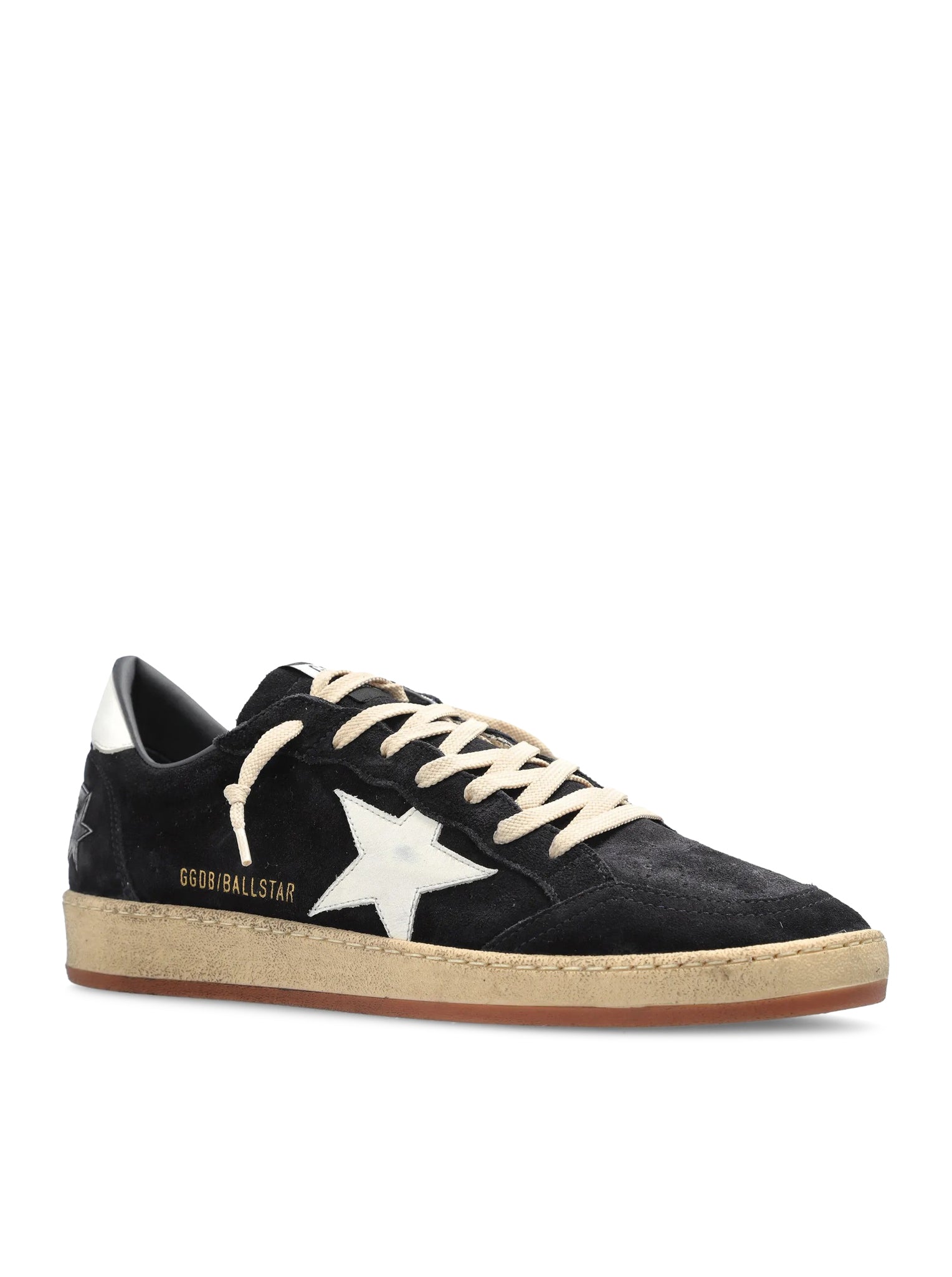 Golden Goose BALL-STAR IN DARK BLUE SUEDE WITH WHITE LEATHER STAR, view 2