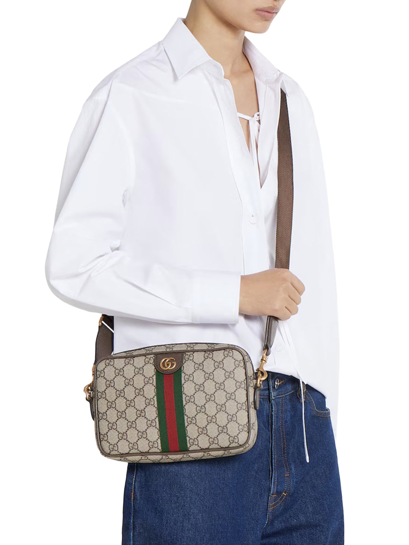 Gucci OPHIDIA SMALL SHOULDER BAG, view 2