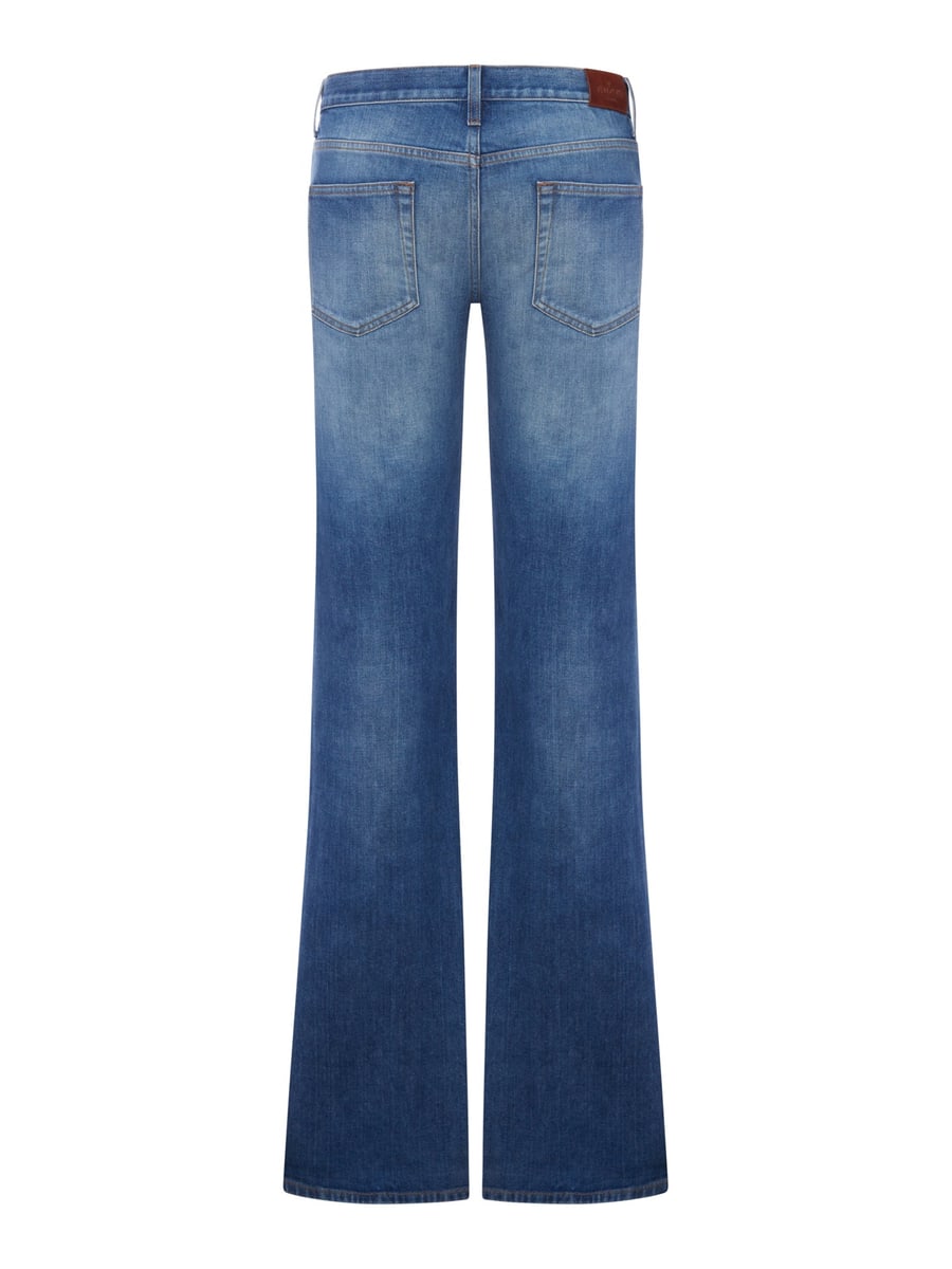 Gucci STRETCH COTTON JEANS WITH HOOK, view 2