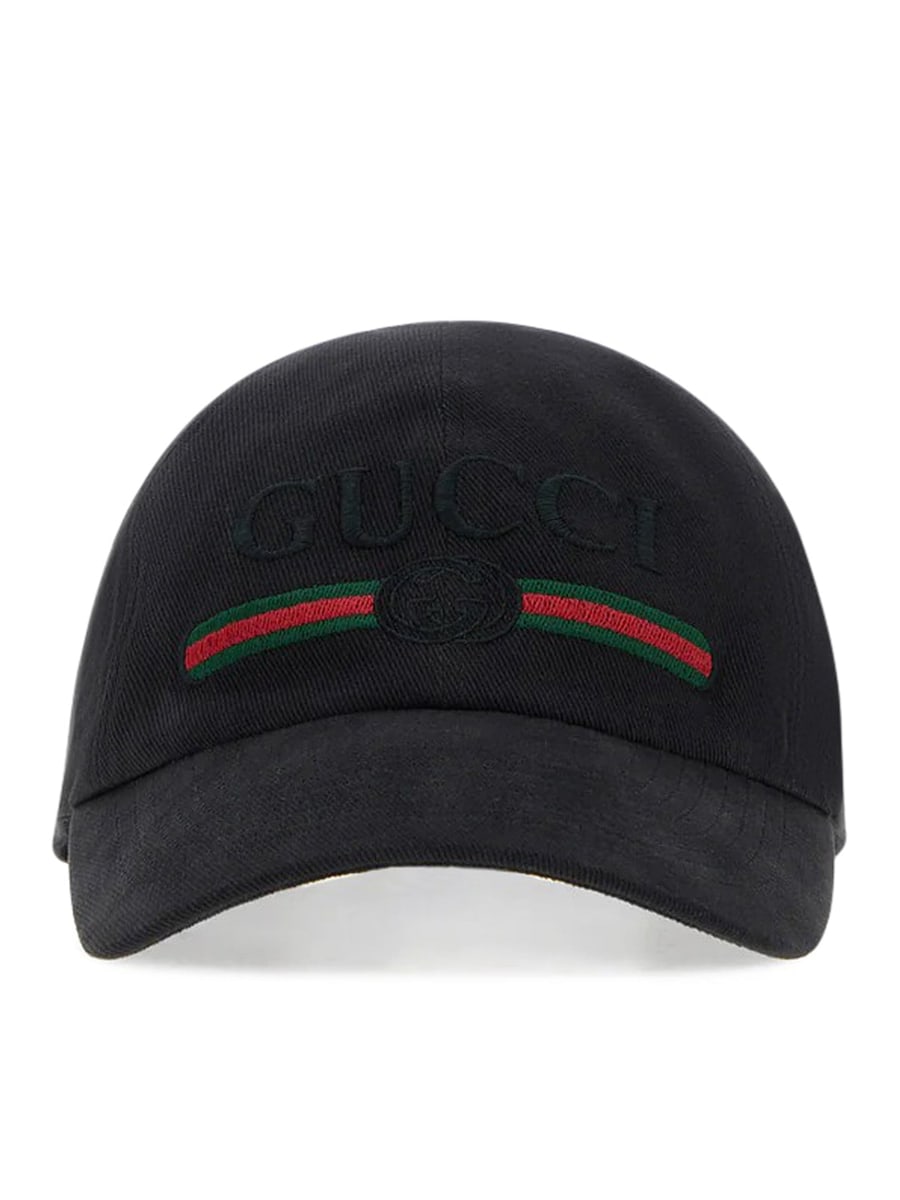 Gucci COTTON BASEBALL CAP WITH EMBROIDERY