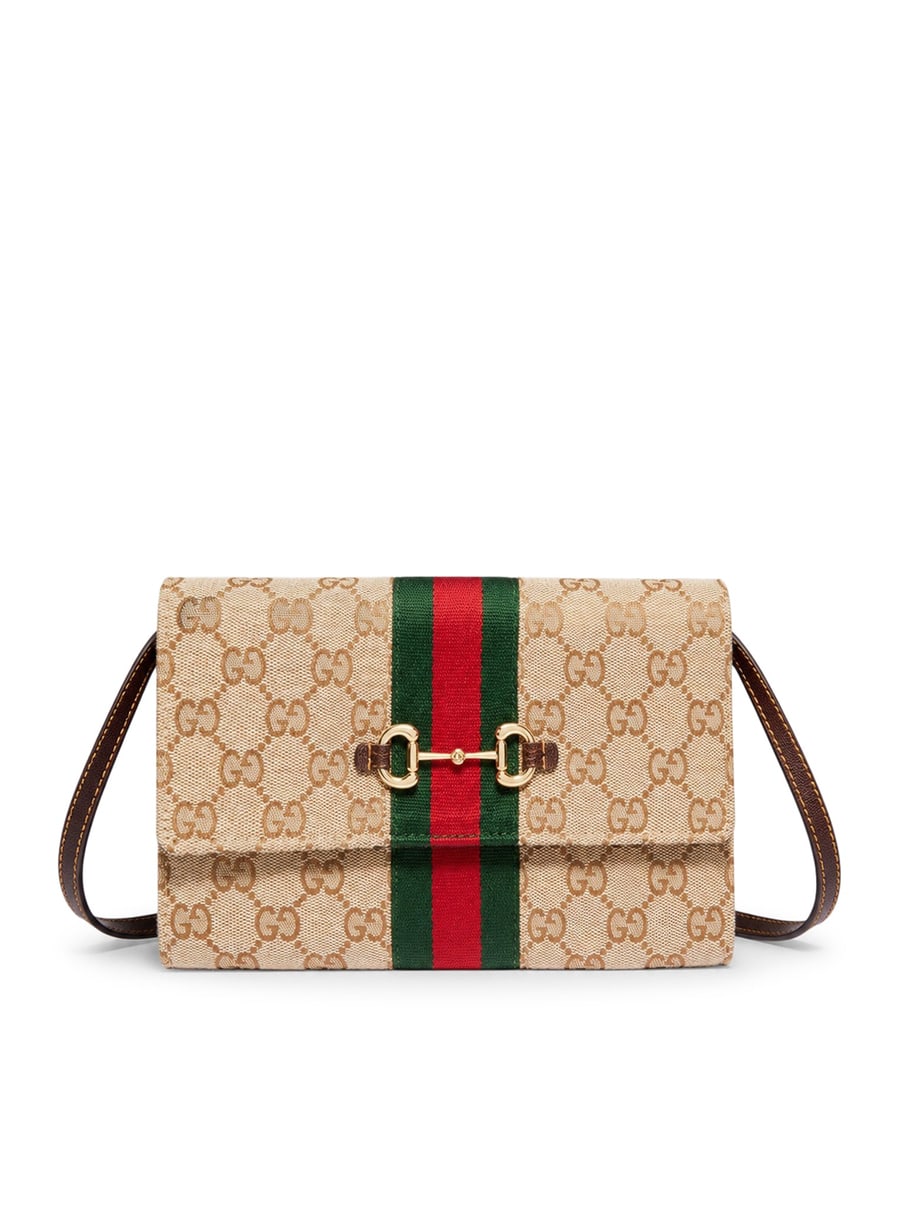 Gucci ORSEBIT WEB WALLET WITH STRAP