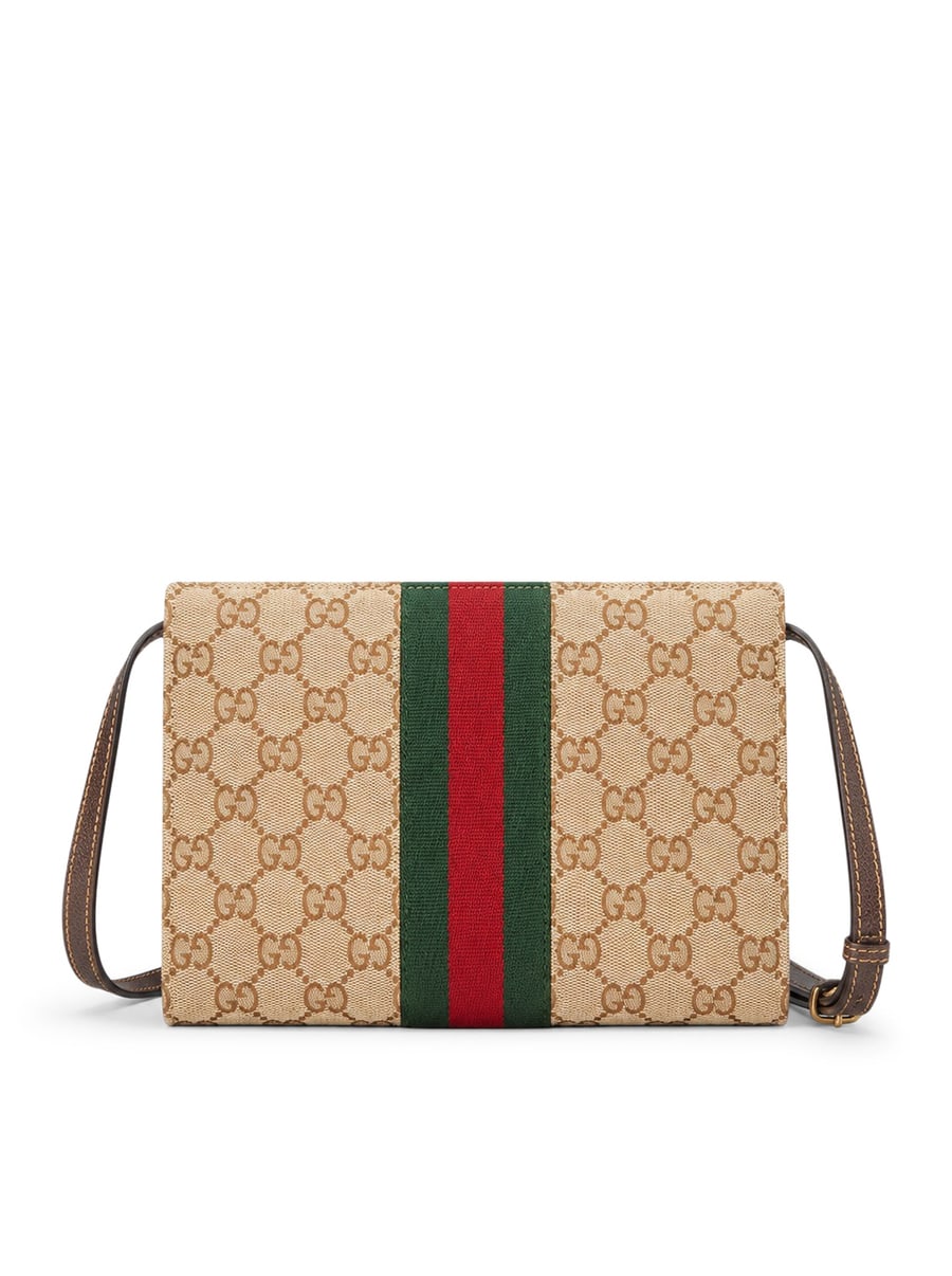 Gucci ORSEBIT WEB WALLET WITH STRAP, view 6