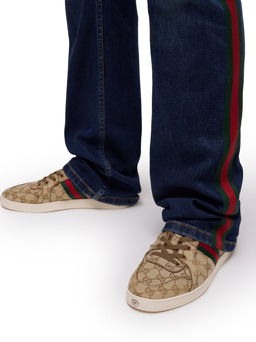 Gucci LOW STRETCH GG SNEAKERS, view 3