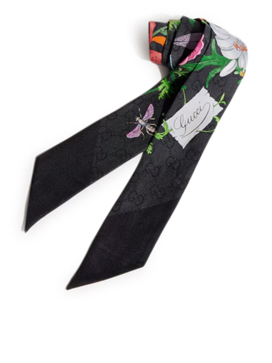 Gucci PRINTED SILK SCARF, view 4