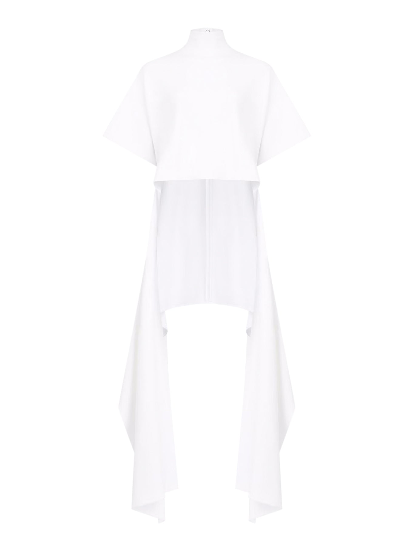Alaïa ASYMMETRIC COTTON JERSEY T-SHIRT