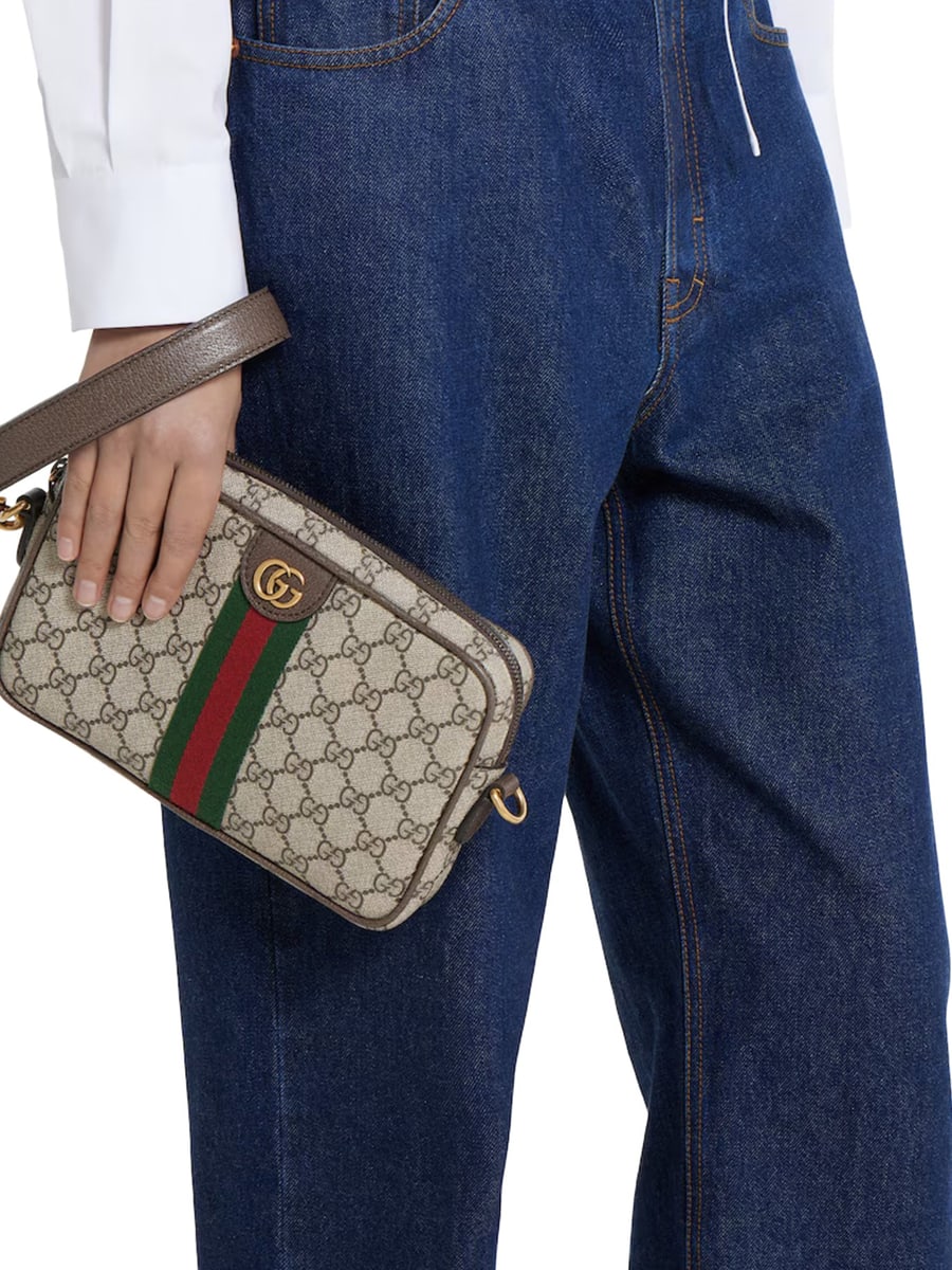 Gucci OPHIDIA SMALL SHOULDER BAG, view 3