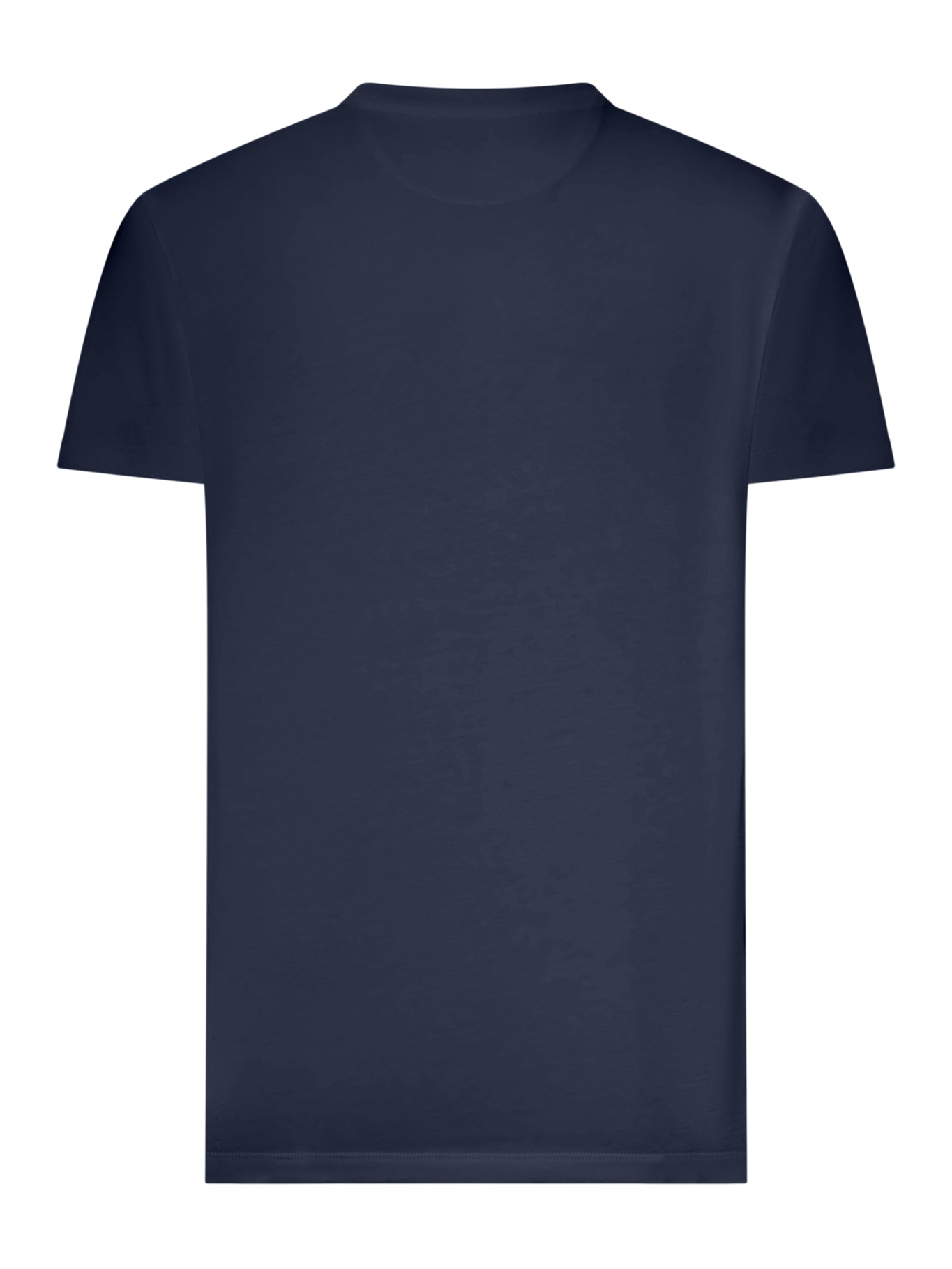 Fendi BLUE COTTON T-SHIRT WITH FRONT LOGO, view 2