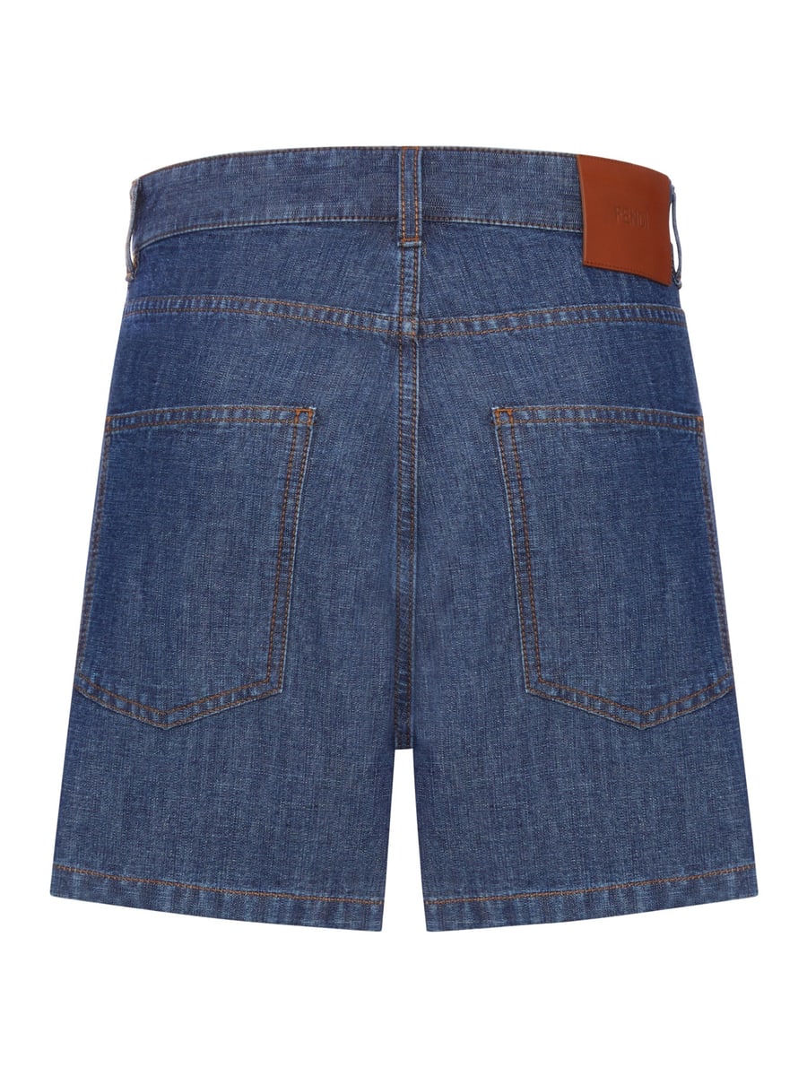 Fendi CHAMBRAY DENIM SHORTS, view 2