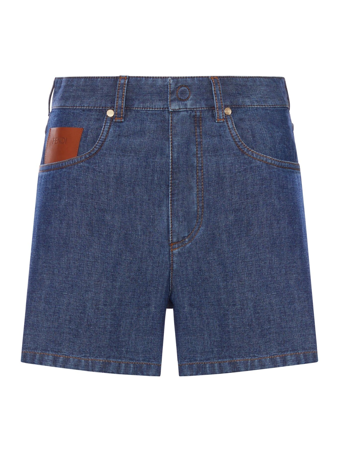 Fendi CHAMBRAY DENIM SHORTS