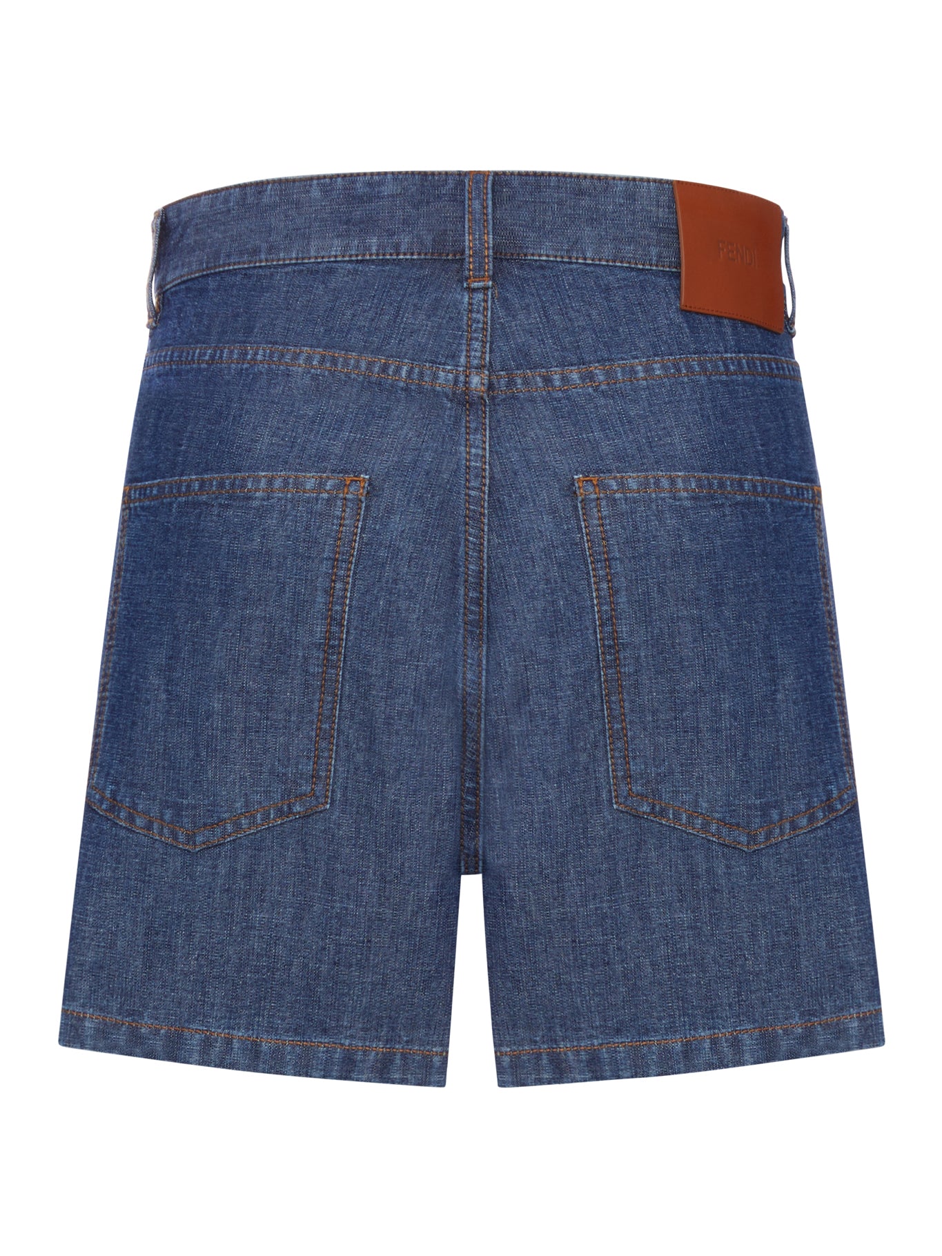 Fendi CHAMBRAY DENIM SHORTS, view 2
