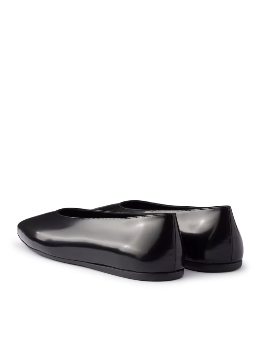 Prada BRUSHED LEATHER BALLERINAS, view 4
