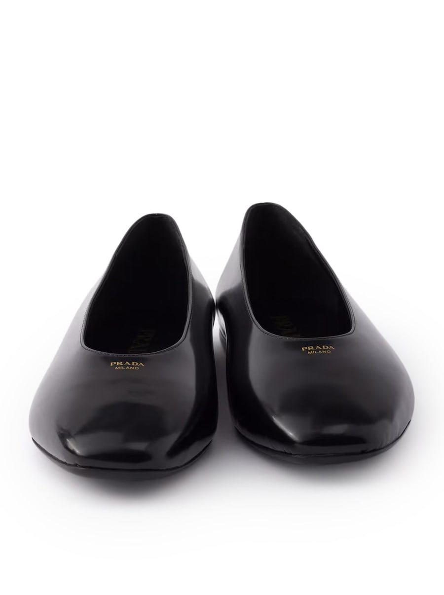 Prada BRUSHED LEATHER BALLERINAS, view 5