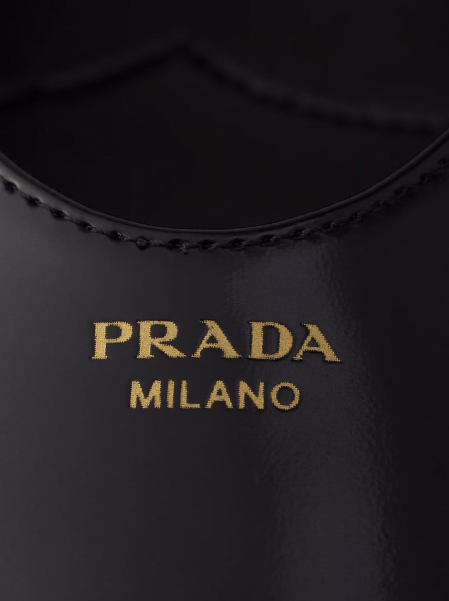 Prada BRUSHED LEATHER BALLERINAS, view 7