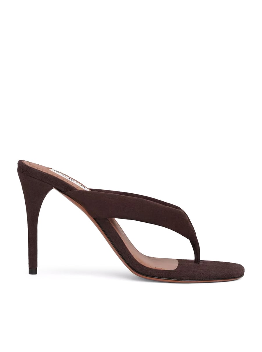Alaïa SUEDE HEEL SANDALS