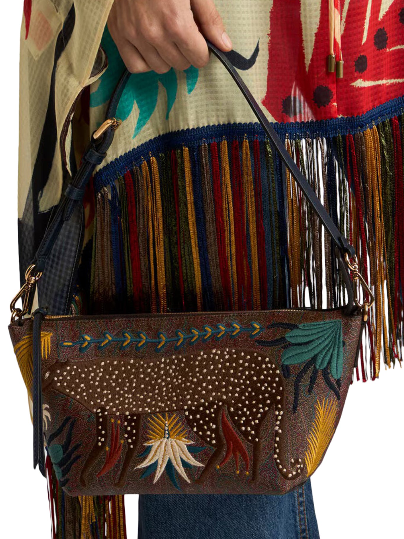 Etro ETRO X TABBY BOOTH ARNICA SHOULDER BAG WITH EMBROIDERY, view 2
