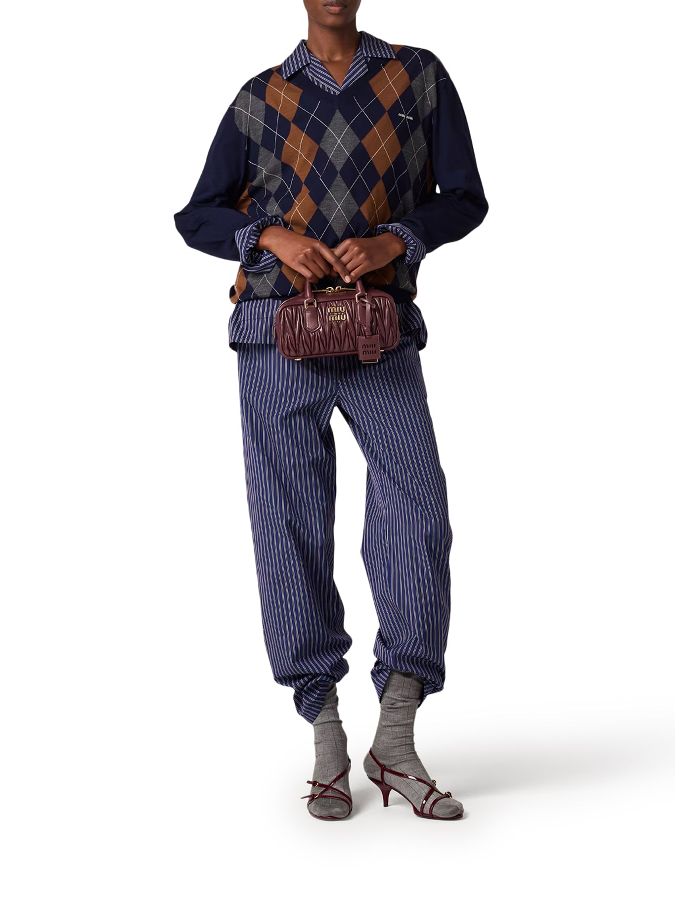 Miu Miu ARCADIE BAG IN QUILTED NAPPA, view 2