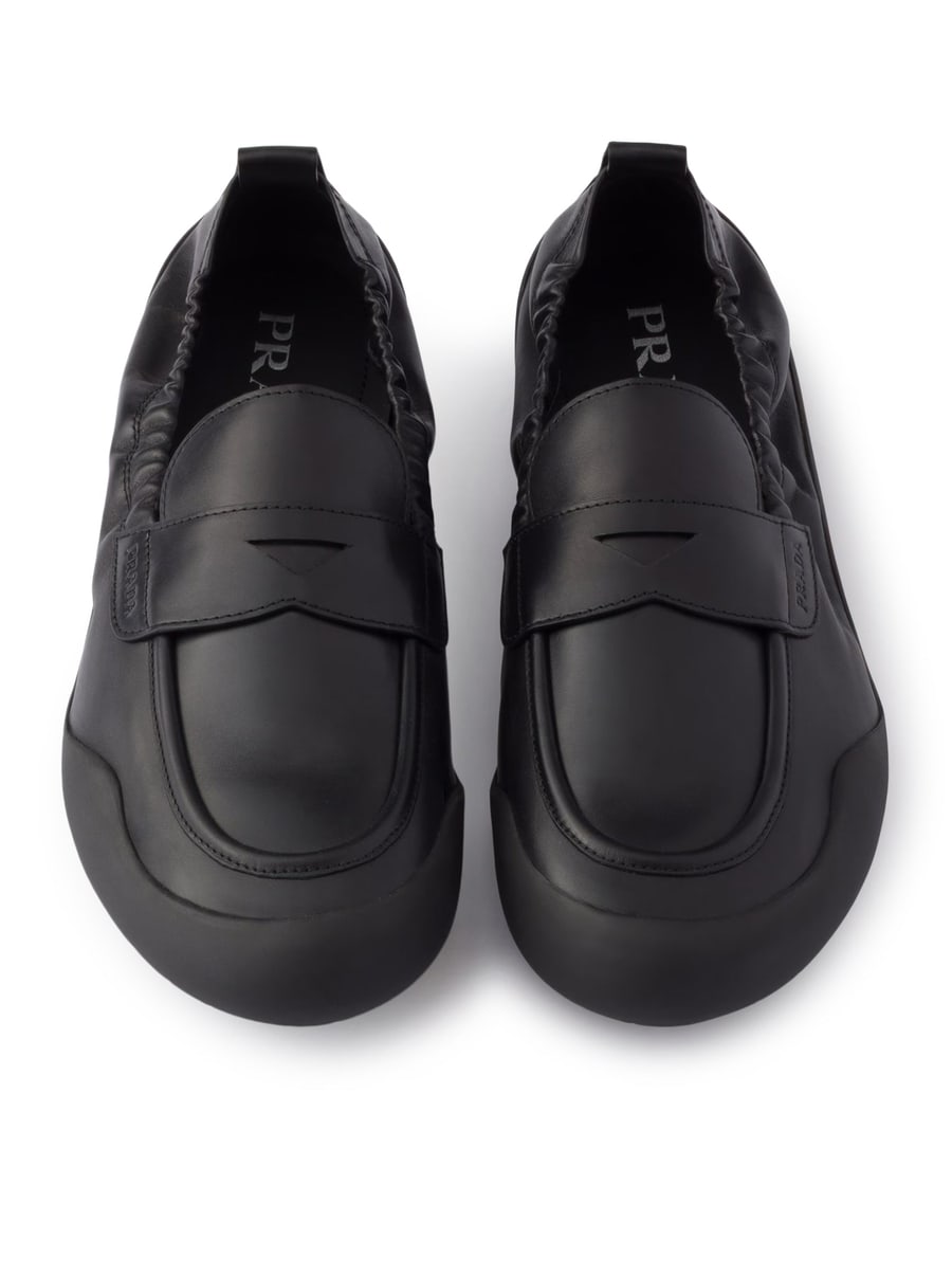 Prada SPEEDROCK LEATHER LOAFERS, view 5
