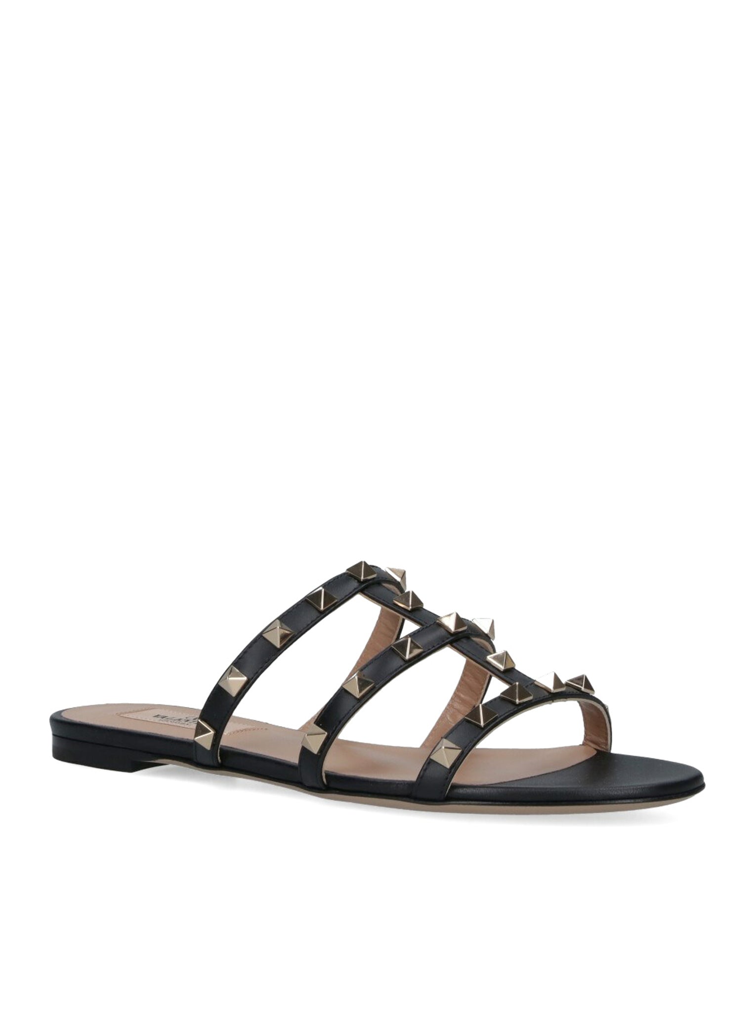 Valentino Garavani "ROCKSTUD" SLIDE SANDALS, view 2