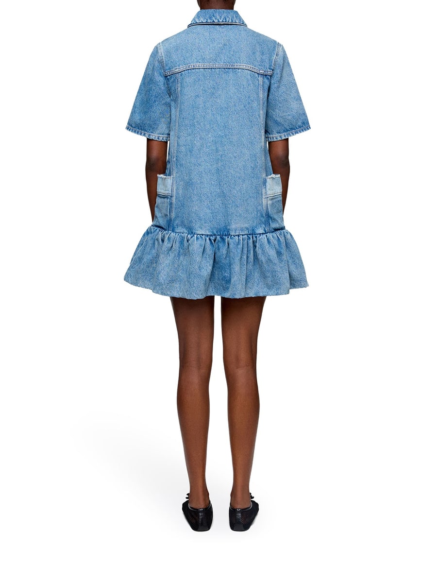 Ganni PATCHWORK DENIM DRESS, view 4