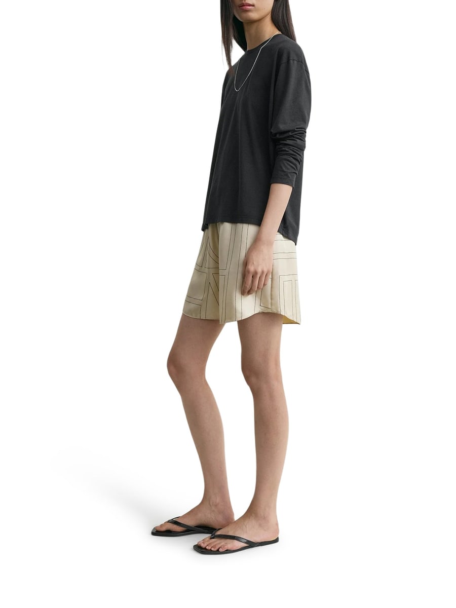 Toteme MONOGRAM SILK SHORTS, view 5