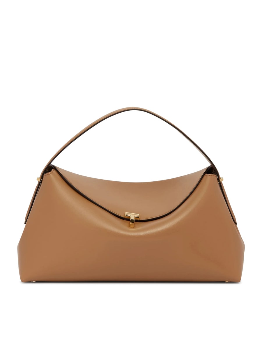 Toteme T-LOCK LEATHER HANDBAG