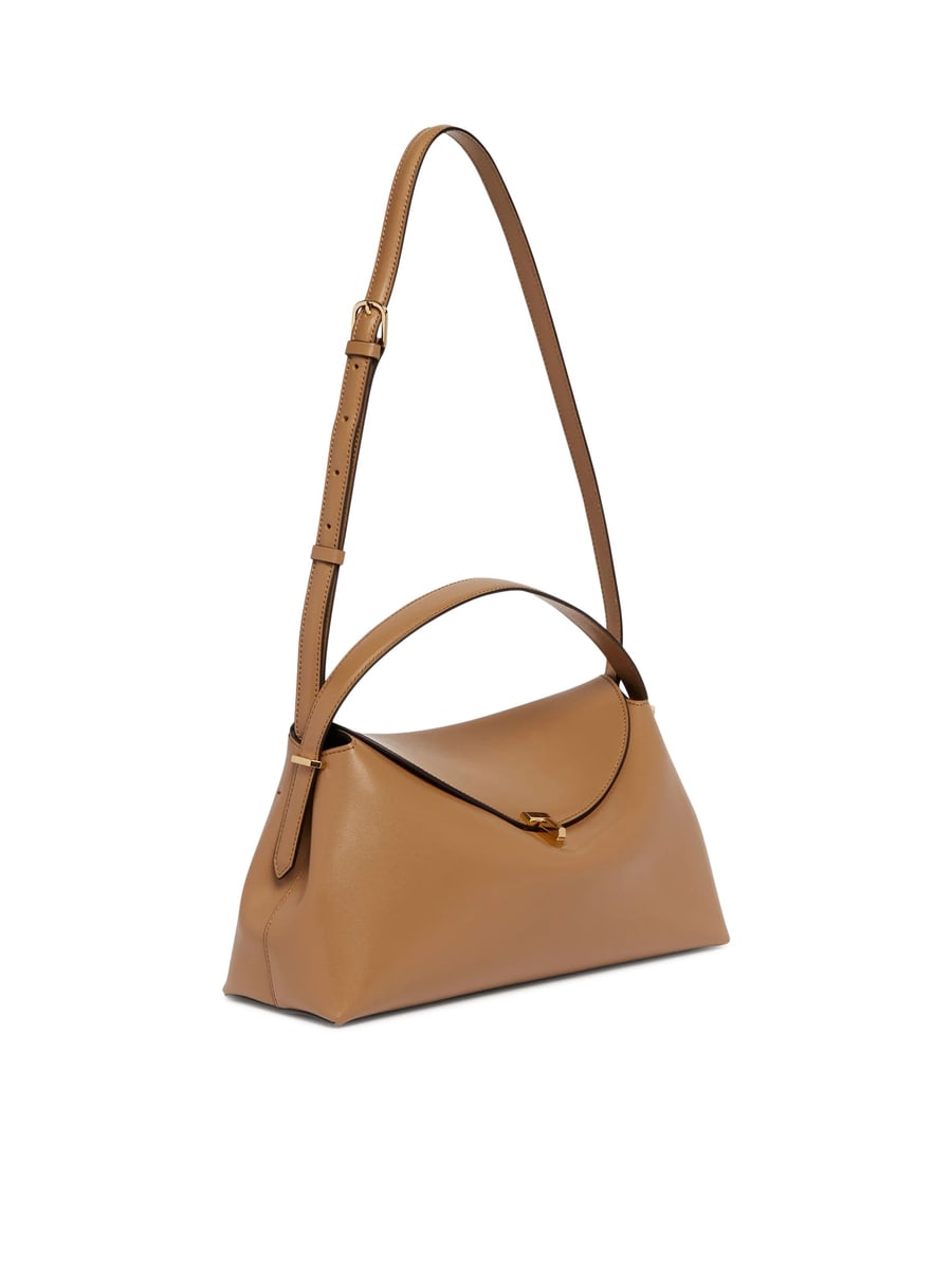 Toteme T-LOCK LEATHER HANDBAG, view 3