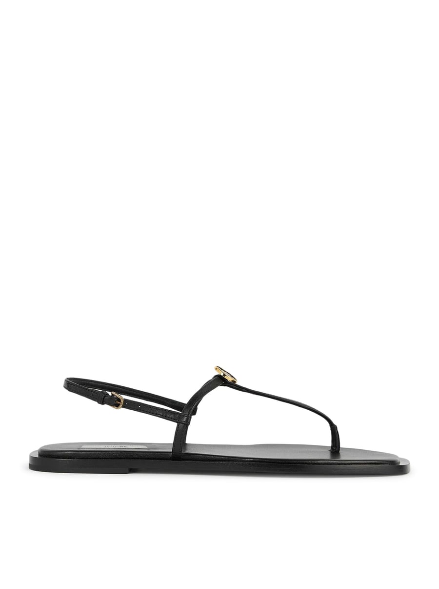 Toteme T-STRAP LEATHER SANDALS